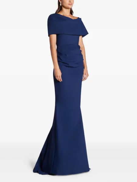 Rochie Greta Constantine drapată albastru