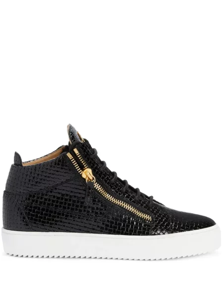 Sneakerși Giuseppe Zanotti din piele negru