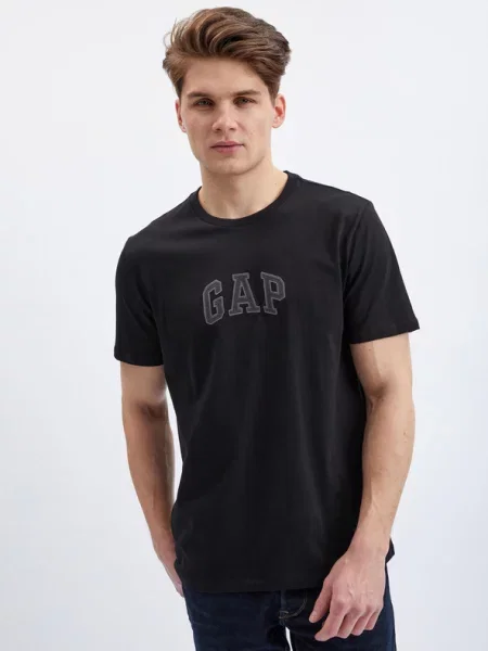 Тениска GAP Intl New Arch Tee True Black XS черно