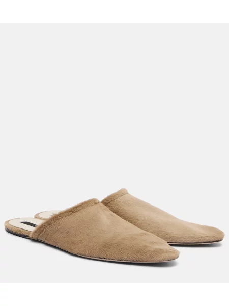 Papuci tip mules Christen bej