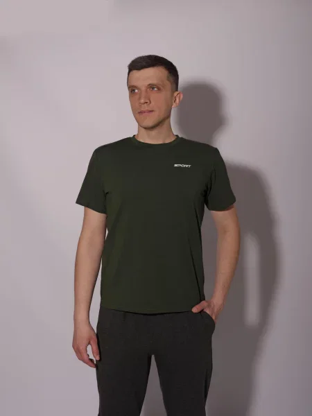 Футболка LUMO хакі віскоза/поліестер