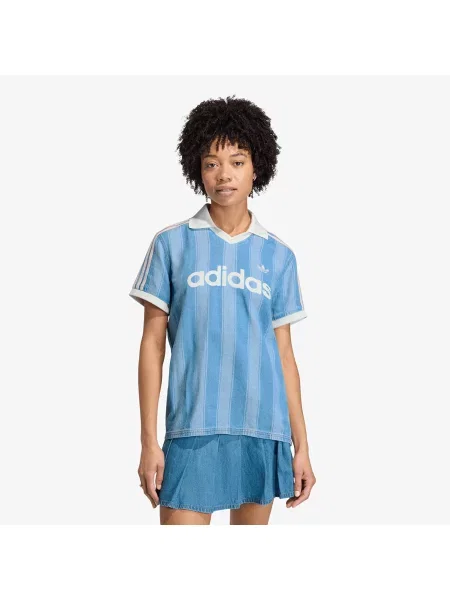 ADIDAS ORIGINALS Tričko modrá denim / svetlomodrá biela