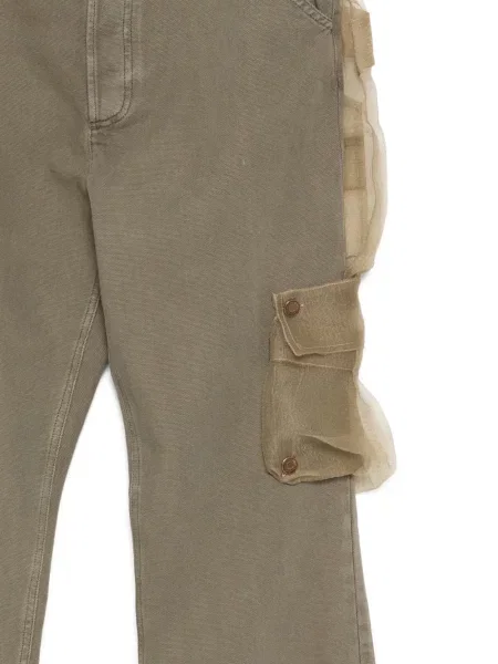 Pantaloni cargo Magliano din tul verde