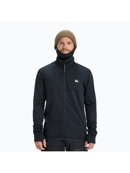 Мъжки суитшърт за сноуборд Quiksilver Steep Point Full Zip Fleece true black черно