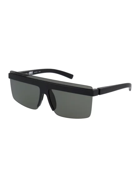 Lniane okulary przeciwsłoneczne Mykita czarne