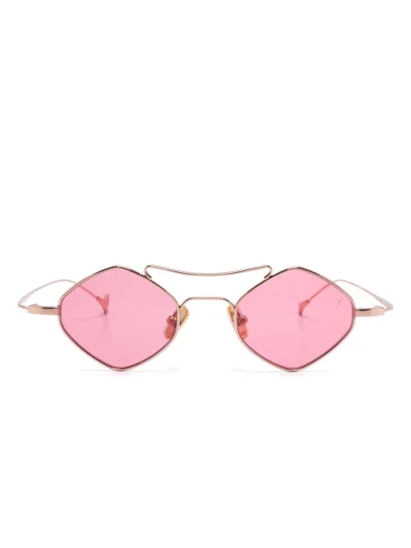 Ochelari de soare Eyepetizer cu imprimeu geometric auriu