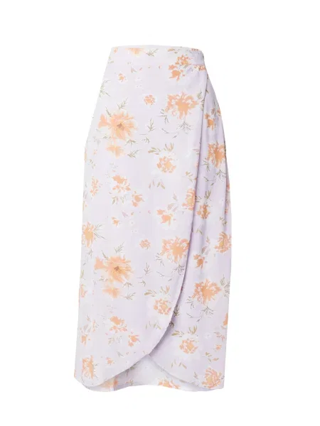 ABOUT YOU Fustă Leona oliv / mov liliachiu / portocaliu alb