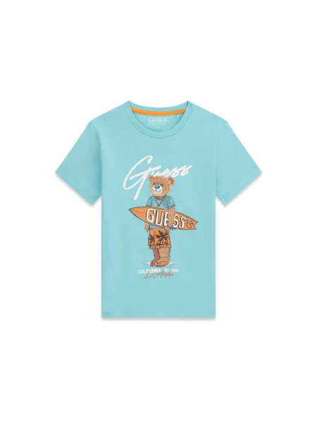 Guess Majica Regular Fit modra