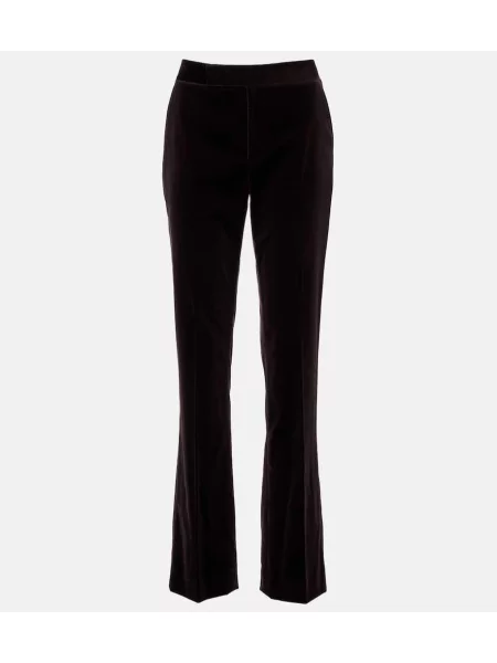 Pantaloni Ralph Lauren Collection de catifea maro