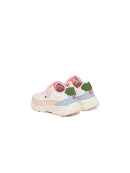 Sneakersy Tommy Hilfiger Low Cut Lace-Up/Velcro Sneaker M Farebná ružová