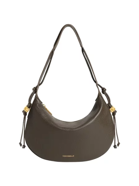 Geanta hobo Coccinelle din piele verde