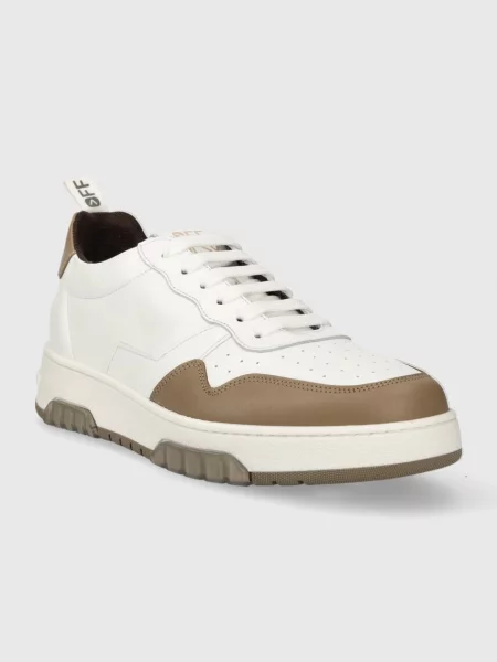 Usnjene superge Off Play ROMA ROMA 1 WHITE MALTO bela