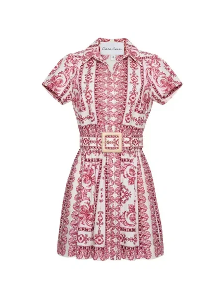Rochie mini Cara Cara cu imagine roșu