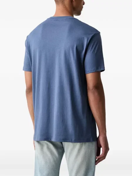 Tricou Armani Exchange cu autograf albastru