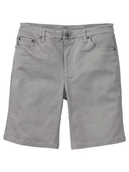 Bermudy ze stretchem classic fit szare