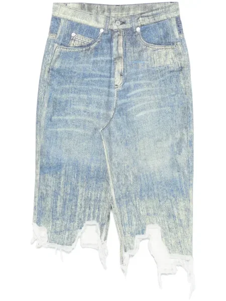 Spódnica jeansowa Camperlab do kolan niebieska