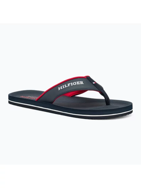 Férfi flip-flop papucs Tommy Hilfiger Padded Comfort B Sandal desert sky Padded Comfort B Sandal