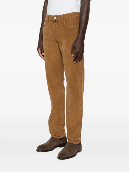 Pantaloni Incotex de catifea cord maro
