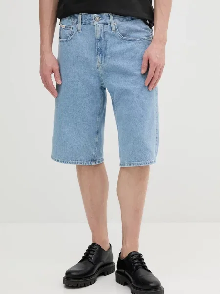 Τζιν σορτς Calvin Klein Jeans ανδρικό μπλε