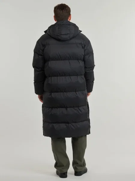 Kabát Calvin Klein Jeans s kapucňou čierna