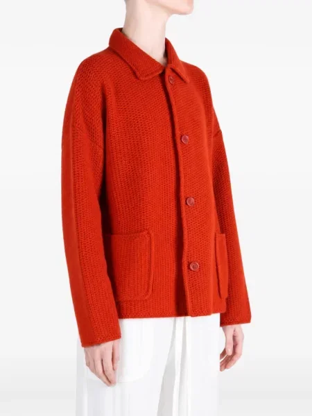 Cardigan Casey Casey tricotate chunky roșu