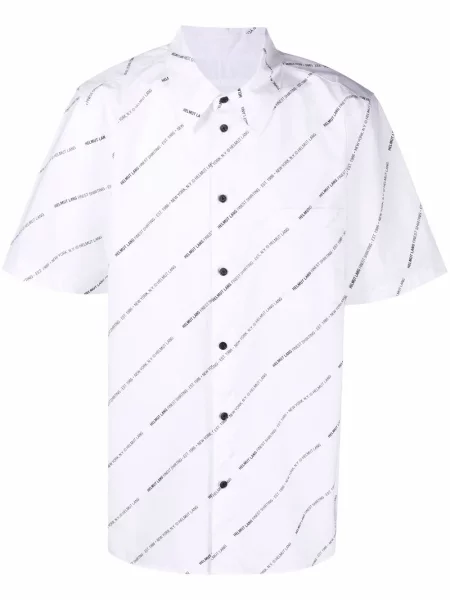 Cămașă Helmut Lang cu imagine alb