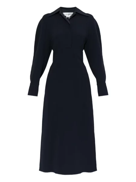 Rochie maxi Victoria Beckham lungă de costum albastru