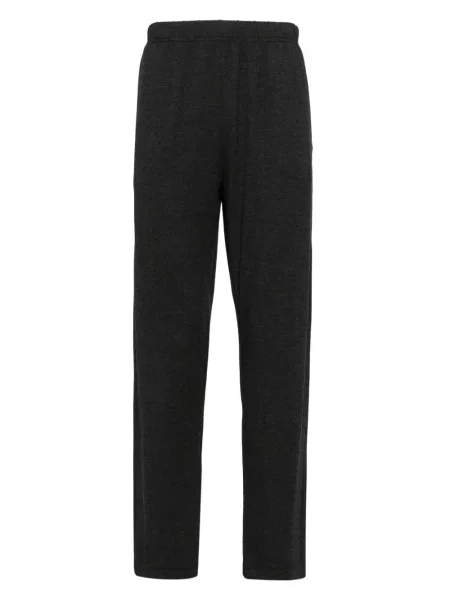 Pantaloni Emporio Armani cu broderie negru