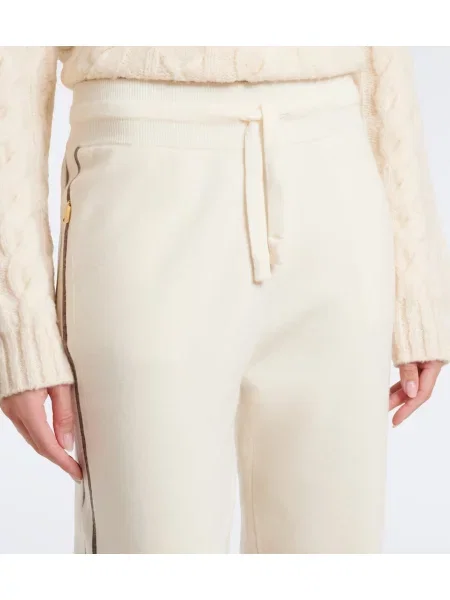 Pantaloni sport Bogner de lână alb