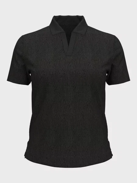Жакардове поло Under Armour чорне
