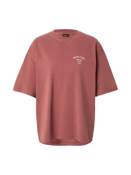 BOSS Majica Eboys rjasto rdeča bela
