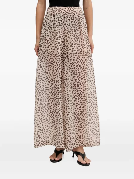 Pantaloni Vicolo cu imagine cu model leopard