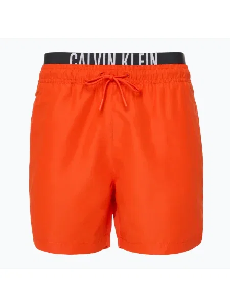 Șorturi de înot pentru bărbați Calvin Klein Intense Power Medium Double WB flaming chili
