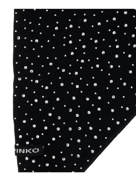 Fular Pinko tricotate de cristal negru