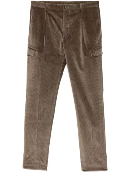Manšestrové kalhoty Tagliatore hnědé