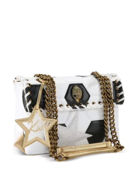 Futball kézitáska Kurt Geiger London fehér