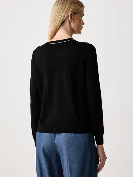 United Colors of Benetton sweter wełniany czarny