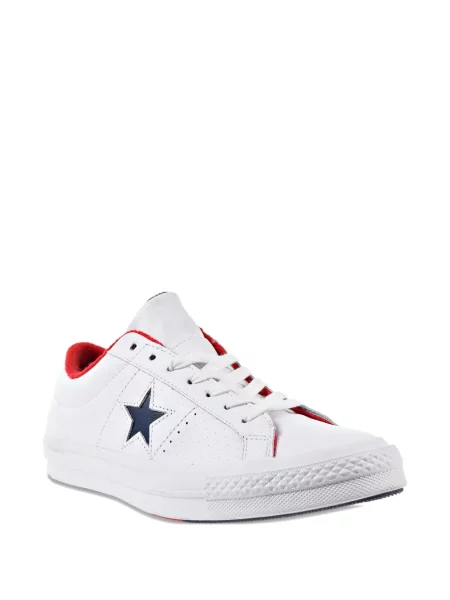 Oxford Converse din țesătură twill alb