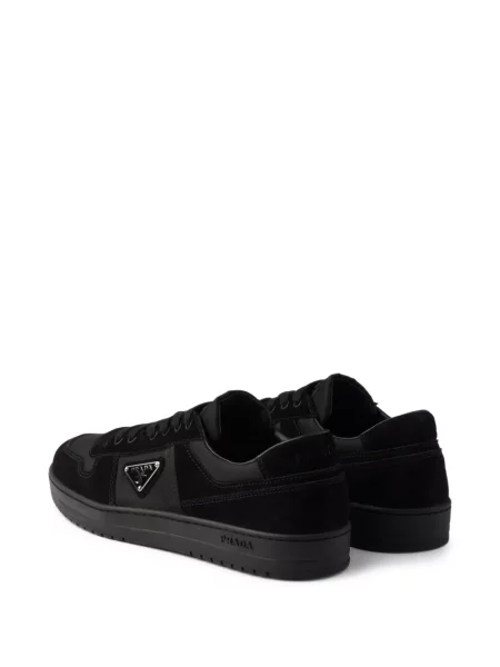 Sneakerși Prada din piele de căprioară negru