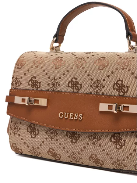 Τσάντα Guess Melinda καφέ