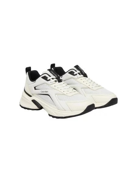 Dámske topánky Calvin Klein Hike Run Ckstripe Mesh bright white/black biela