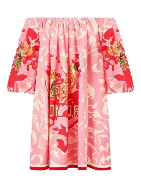 Mała mały sukienka mini Camilla garniturowa różowa