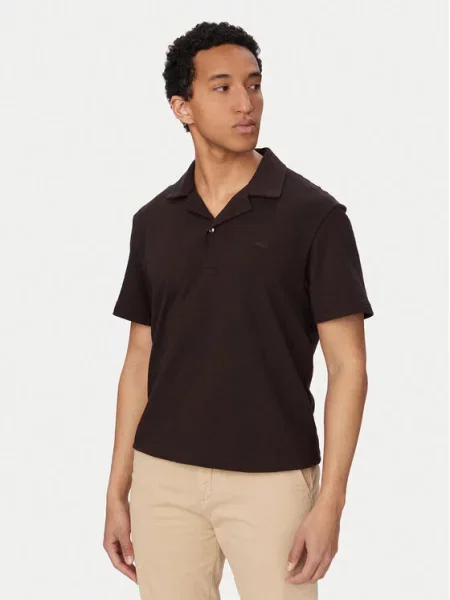 Lacoste Polo majica Temno rjava