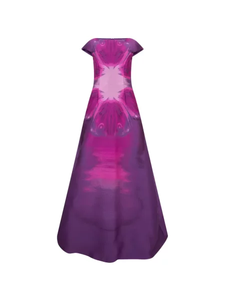 Rochie maxi Alberta Ferretti cu gradient violet