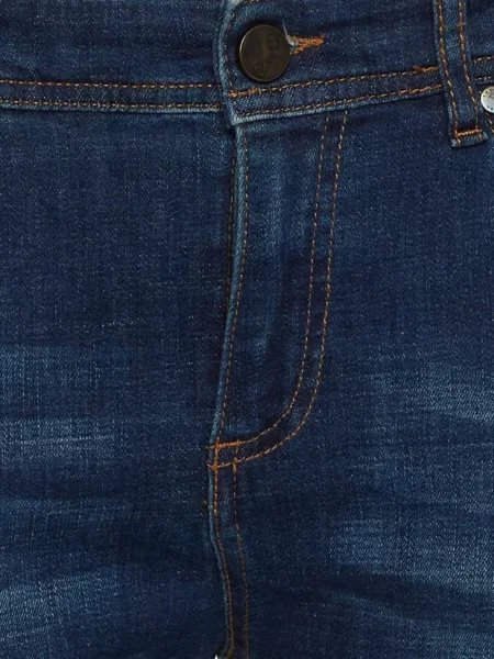 Blugi drepți Versace Jeans Couture albastru