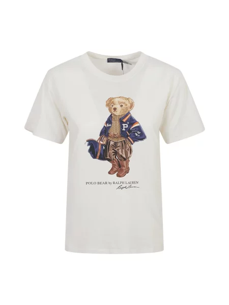 Koszulka polo Ralph Lauren z dżerseju biała