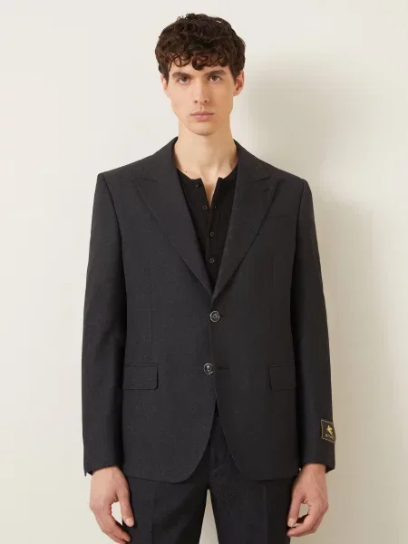 Etro Sako Slim Fit Z Žakárového Materiálu black černé