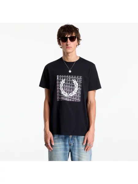 Tricou FRED PERRY Laurel Wreath Graphic Tshirt Black M negru
