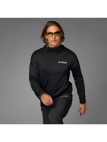 ADIDAS TERREX Funkční fleecová mikina Xperior černá bílá