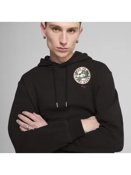 Bluza z kapturem GRAPHICS PUMA Super czarna